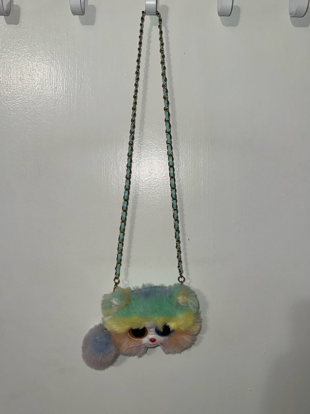 Ty Fashion Beanie Boos "Heather" the Cat mini crossbody purse